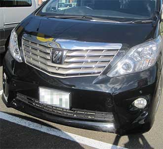 トヨタ アルファード 修理前